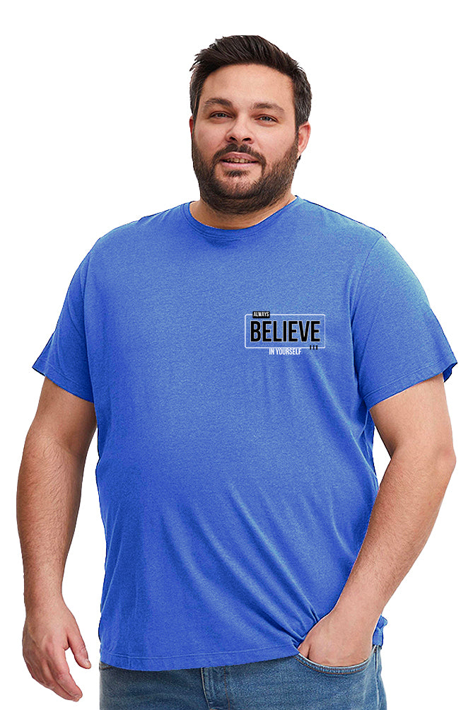 Always believe printed men's t-shirt