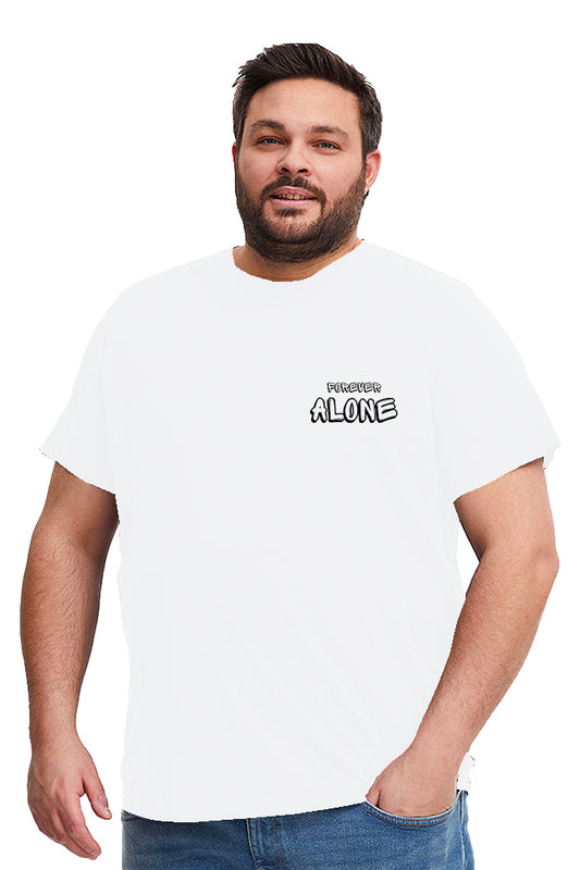 Forever alone printed t-shirt for men